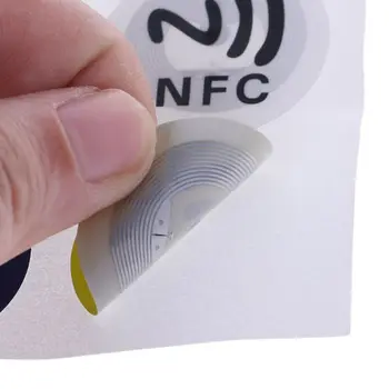 6Pcs Vandeniui PET Medžiaga NFC Lipdukai Smart Klijų Ntag213 Žymes Visus Telefonus