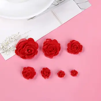 7 Dydžių Dervos Rose Flower Pendant Silikono Formos Sakai Papuošalai Priėmimo Menas Ir Amatai