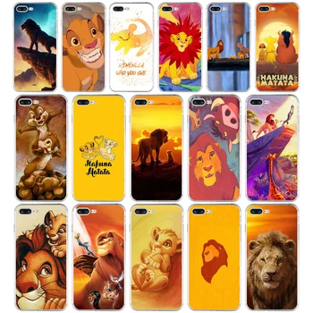 73AA liūtas karalius simba dovana Minkšto Silikono Tpu Padengti telefono dėklas skirtas iphone 6 6s 7 8 Plus atveju