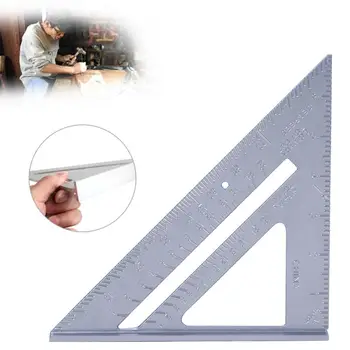 7inch Matavimo Įrankiai Trikampio Kampas Matlankis Dailidės Matavimo Liniuotė Multi-funkcinis Projektavimas Prekių Įrankis Valdovas