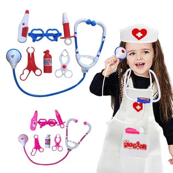 7pcs/set Vaikams Žaisti Gydytojas Žaidimas Žaislas Vaikams Modeliavimas Ligoninės Apsimesti, Gydytojai Rinkinys Vaiko Stetoskopas Cosplay Žaislai TY0328