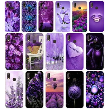 81SD infinity purple Minkšto Silikono Tpu Padengti Atveju už Garbę 10 huawei p mate 10 20 lite y5 y6 premjero 2018