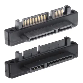 90 Laipsnių SATA Adapteris Vyrų ir Moterų 7+15 Pin Serial ATA Pratęsimo Adapteriai Jungtis Converter SATA HDD SSD
