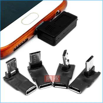 90 Laipsnių USB Kairėje ir Dešinėje &AUKŠTYN ir Žemyn Kampu, Micro 5pin moterį, Micro USB Male Duomenų Adapteris, Mini USB Jungtis Kištukas Micro USB