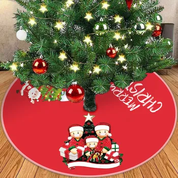 90CM Raudona Kalėdų Eglutė Sijonas Kilimų Naujųjų Metų Papuošimai Kalėdų Dekoro Medžio Ornamentais Sijonas Švenčių Šalis Tiekia #M