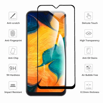 9D Apsauginis Stiklas ant Samsung Galaxy A10 A20 A30 A40 A50 A60 Screen Protector For Samsung A70 A80 A90 Stiklo M10 M20 M30 M40