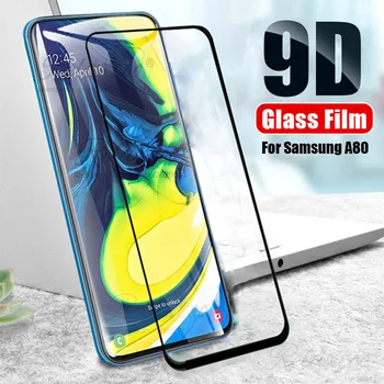 9D apsauginis stiklas Samsung Galaxy A80 80 Screen Protector Visiškai Padengti Grūdinto Stiklo galaxy a80 a805f apsauginės Plėvelės
