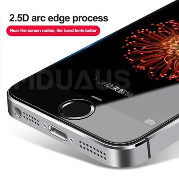 9D Grūdinto Stiklo Apple iPhone 5S 5 SE 5C 4 4S Screen Protector 9H Anti-Sprogo Apsauginės Plėvelės Stiklo iPhone 5S SE