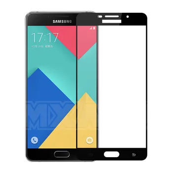 9D Visiškai Padengti Grūdinto Stiklo Samsung Galaxy A3 A5 A7 j3 skyrius J5 J7 2016 2017 S7 Screen Protector Saugos Apsauginės Stiklo Plėvelės