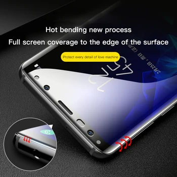 9D Visiškai Padengti Minkšta Plėvelė Samsung Galaxy Note 10 9 8 S8 S9 S10 e 5G Plius S7 Krašto Screen Protector For Samsung S20 Ne Stiklo