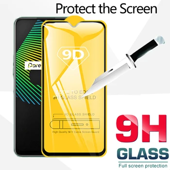 9D Visišką Ekrano apsaugos Realme 7 6 X50 Pro XT 6i 6S X 9H Grūdintas Stiklas Filmas Realme X2 5 Pro X3 C3 C11 C12-C15