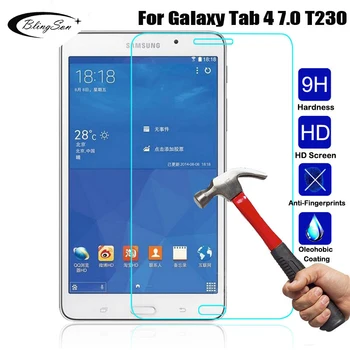9H Grūdintas Stiklas, Skirtus Samsung Galaxy Tab, 4 7.0 SM-T230 SM-T231 SM-T235 HD Screen Protector Filmas 