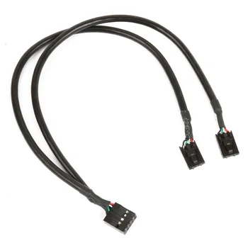 9pin USB header Vyrų 1 2/4 Moterų ilgiklis Kortelės Darbalaukio 9-Pin USB HUB USB 2.0 9 pin Jungties Adapteris Port Multiplier