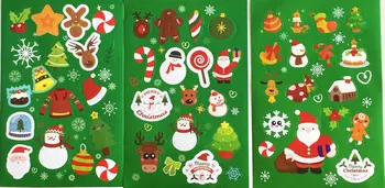 9sheets/DAUG.Kalėdos popierius, lipdukas, Dekoratyvinis etiketės Vaikai 