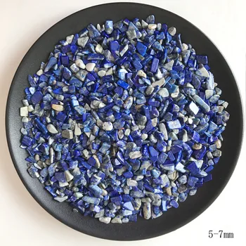 A+100g 5-7mm Gamtos Mėlynas Lazuritas Kvarco Kristalo Poliruoti Žvyro Pavyzdys gamtiniai akmenys ir mineralai, Žuvų Bakas akmenys