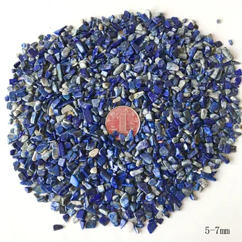 A+100g 5-7mm Gamtos Mėlynas Lazuritas Kvarco Kristalo Poliruoti Žvyro Pavyzdys gamtiniai akmenys ir mineralai, Žuvų Bakas akmenys