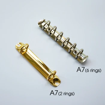 A4, B5, A5, A6 Spalvinga Metalo Spiraliniai Sąsiuvinis žiedinių Segtuvų Klipas 
