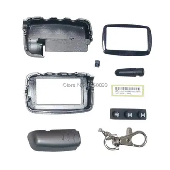 A9 Atveju Keychain Kūno Dangtelis 2 būdas, Automobilių signalizacijos Sistemos, LCD Nuotolinio Valdymo Mygtuką, Grandinės Fob Starline A9 A6 A4 A8