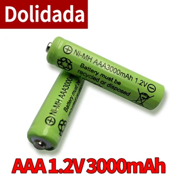 AAA 3000mAh 3A 1.2 V Ni-MH geltonos spalvos daugkartinio įkrovimo baterija ląstelių MP3 RC Žaislai led žibintuvėlis žibintuvėlis