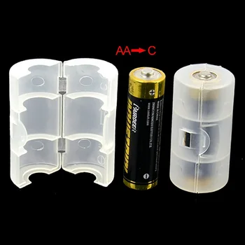 AAA/AA-C/D Baterijos Derinys Cell Baterijos Laikymo Dėžutė Adapteris, AAA AA Turėtojas Atveju Konverteris Atvejais