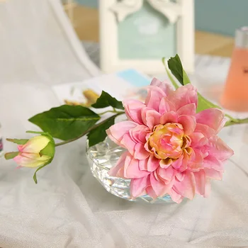 AIVIYI Šilko gėlių vestuvių puokštė rožių jurginų Dirbtinės gėlės rudenį ryškus netikrą lapų vestuvių gėlių, vestuvių puokštės Namo