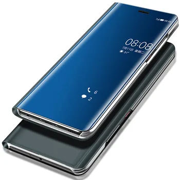 Aišku, vaizdo Veidrodis, Flip Telefonas Atveju, Huawei P20 lite 30 Ant Garbės 7A Pro 8X 9 10 lite 20 Y6 Y7 Y9 Y5 2018 P Smart Z 2019 Dangtis