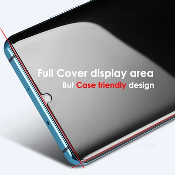 Akcoo 30 Pro Grūdintas Stiklas UV visą klijai Huawei 30 Pro screen protector 30 lite 10D UV Stiklo plėvelė Oleophobic Danga
