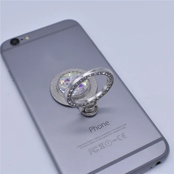 Akmuo Deimantas 360 Laipsnių Piršto Žiedą, kištukinis lizdas Sagtis Stovo Laikiklį mobiliajam telefonui Universal visi Smartfon parama