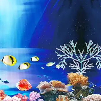Akvariumas Kraštovaizdžio, aplinkosaugos ¾enklelis Plakatas Žuvų Bakas 3D Fone Tapybos Lipdukas dvipusis Vandenyno Jūros Augalai, Akvariumo Dekoras