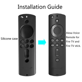 Amazon Fire TV Stick 4K Silikono Atveju Apsauginis Dangtelis Tv Nuotolinio Valdymo Odos Nuotolinio Valdymo Apsaugos Televizoriaus Nuotolinio Atveju