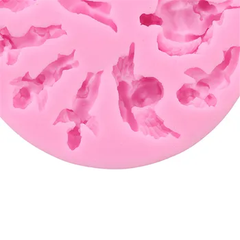 Angel Baby Pink Silikono Formos Šokoladiniai Saldainiai Formų Minkštas Tortas Dekoravimo Priemonės 