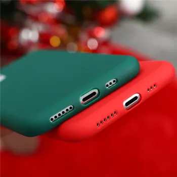 Animacinių filmų Kalėdų Elnias Telefono dėklas Skirtas iPhone SE 2020 SE2 2 8 7 6 S Plius XR X 11 Pro XS Max 5S 11Pro Atveju Silikono Padengti Coque Elk
