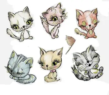 Animal Cat Transparent Silicone Rubber Stamp and Metal Die Sheet Cling Scrapbooking DIY Cute Pattern Photo Album