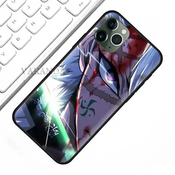 Anime Demon Slayer Kimetsu nr. Yaiba Atvejais iPhone 12 Mini Pro 11 X XR XS Max 7 8 6 6S Plus SE 2020 Juodas Silikoninis Minkštas Viršelis