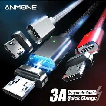 ANMONE Magnetinio Kabelis, Greitas Kroviklis, Mikro USB Kabelis 1m 2m 