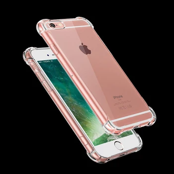 Anti-rudenį DropProof Minkštas telefono dėklas Skirtas iPhone 12 11 Pro XS Max X XR SE padengti Geliu Skaidrios tpu fundas 