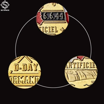 Antrojo pasaulinio KARO 70-Osioms Suvenyrų Monetos Arromanches Normandija Karo Karinės Iššūkis, Monetų Kolekcionieriams