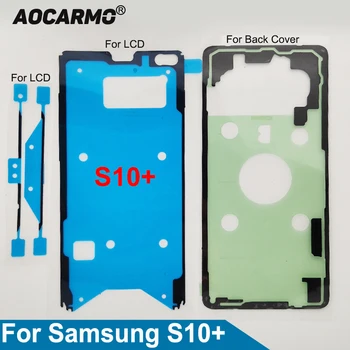 Aocarmo LCD Ekranu, Galinio Nugaros Baterijos Dangtelis Vandeniui klijuojamas Lipdukas Juostos, Klijai Samsung Galaxy S10+ SM-G9750 Plius