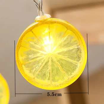 Apdailos citrinų šviesos eilutės LED chirstmas girliandą šviesos viduje baterija/usb atostogų pasakų žibintai, vestuvių naujųjų metų