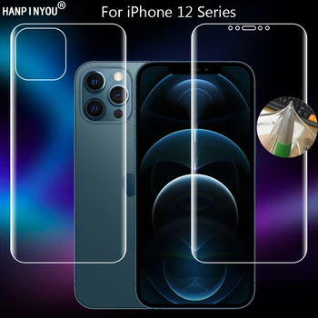 Apple iPhone 12 Pro Max Mini Aišku, TPU / Matinis Anti-Pirštų atspaudų Hidrogelio Visiškai Padengti Minkšta Screen Protector Filmas (Ne Stiklo)