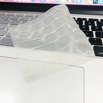 Apple Macbook pro13/11Air 13/15 Retina12 colių Visos serijos silikoninis klaviatūros viršelis atveju skaidri, aiški protecter kino ES/JAV