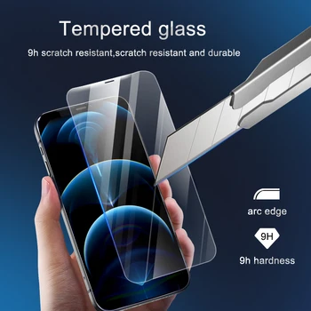 Apsauginis Stiklas ant iPhone 11 12 Pro X XS Max XR Grūdintas Stiklas iPhone 7 8 6 6s Plius 12 mini Pro 11 Screen Protector