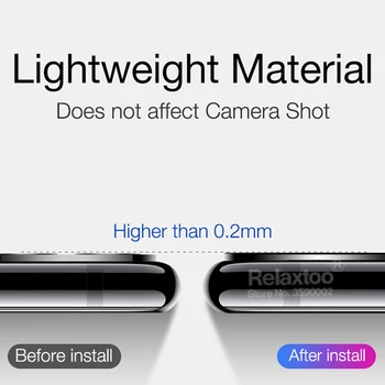 Apsauginis Stiklas Ant iPhone, 11 Pro X XS Max Kameros Lęšis žiedas Screen Protector For Apple iPhone11 Pro Max Aliuminio, padengti atveju