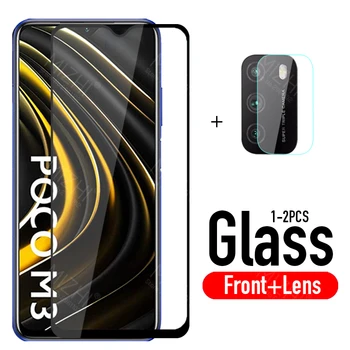 Apsauginis stiklas Poco M3 screen protector, grūdintas stiklas apie Xiaomi Poco M3 M 3 PocoM3 saugos apsauginės plėvelės
