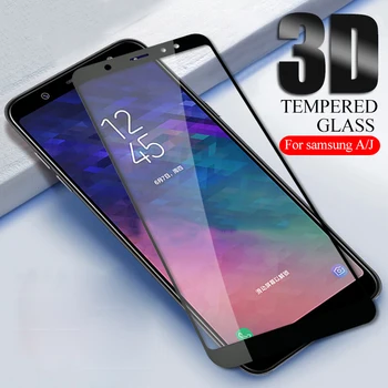Apsauginis Stiklas Samsung Galaxy J4 J6 A6 A8 Plius A5 A7 J7 J8 2018 grūdintas Stiklas ant Samsun Sumsung Galax j 4 6 8 5 7