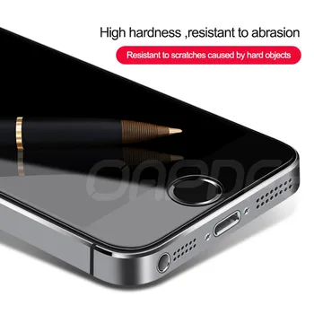 Apsaugos Grūdinto Stiklo Apple iPhone 5S 5 SE 5C Screen Protector 9H Anti-Sprogo Saugos Stiklo Plėvelė iPhone 5S SE 4S 5