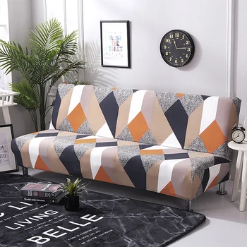 Armless Sofa-Lova Padengti Universalios Lankstymo Šiuolaikinės sėdynių užvalkalai ruožas apima pigūs Sofos Raštas Elastinga Futonas Spandex Dangtis