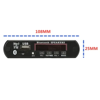 ARuiMei 2*15W MP3 Grotuvas Dekoderis Valdybos 12V Bluetooth 5.0 30W stiprintuvas Automobilinis FM Radijo Modulis Parama TF USB AUX