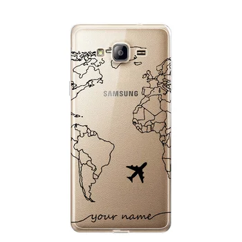 Asmeninį Užsakymą Pasaulio Žemėlapyje Minkštas Aišku, Telefono dėklas, skirtas Samsung A50 Atveju, A20E coque s10e Galaxy A70 S10 S20 atvejų 10 Pastaba