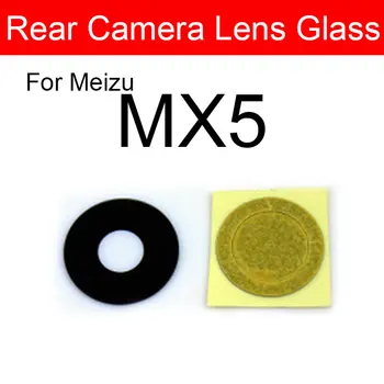 Atgal Kameros Stiklo Dangtis Meizu Metalo MX3 MX4 MX5 MX6 Pro 5 6 6s 7 Plius U10 U20 Galinio vaizdo Kamera, Stiklo Objektyvas + klijuojamas Lipdukas